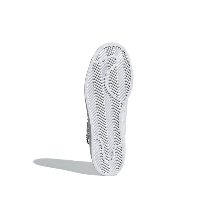 Adidas Originals Superstar Series Synthetic Leather Low-Top Sneakers Women Sneakers White Silver Gray GZ8404