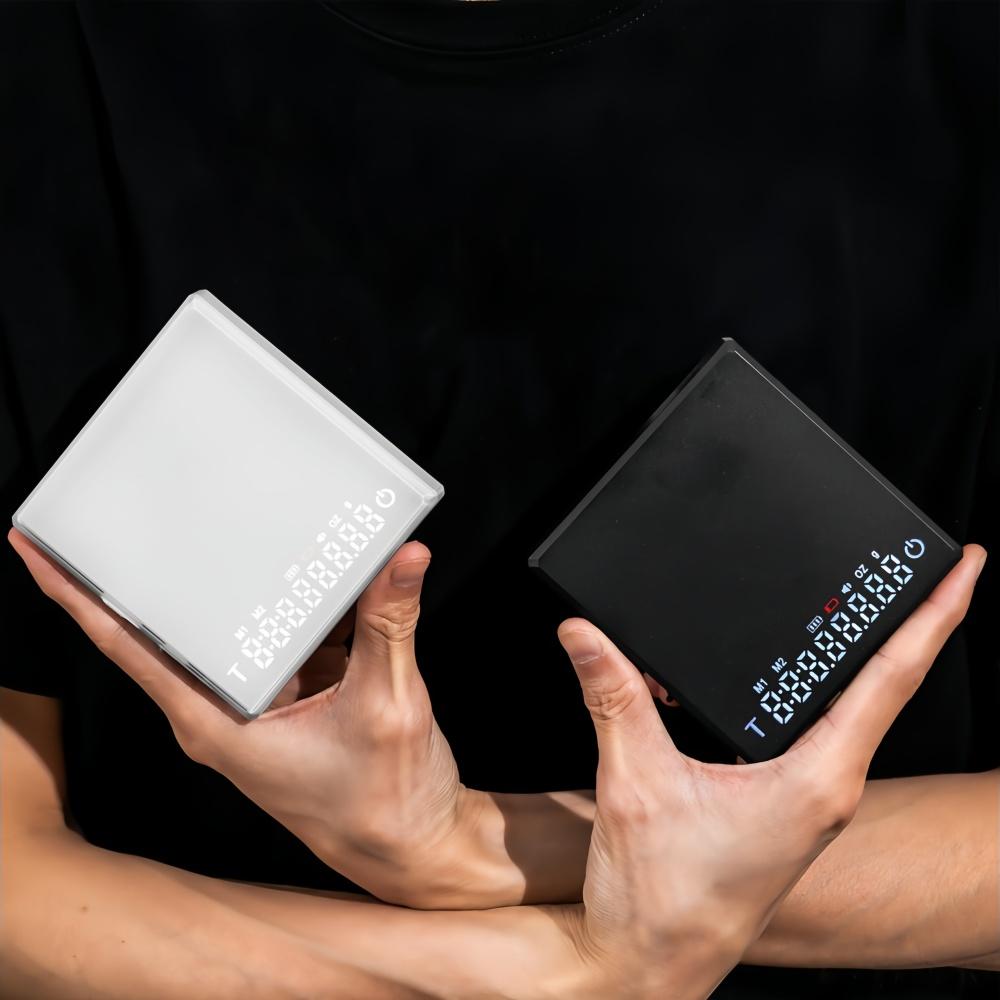 Mini Electronic Coffee Scale Smart Powder Water Ratio USB Silicone Pad High Quality Precision Professional Kitchen Coffee Tools