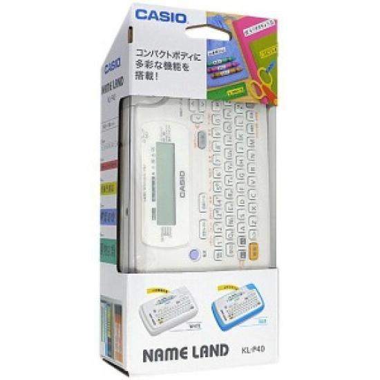 Casio Пишущий этикетки Nameland Entry Модель Белый KL-P40WE