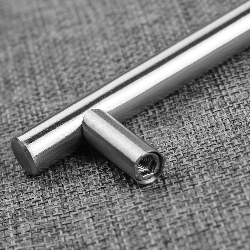 Component Cabinet Handles Hardware Door Knobs Stainless Steel  Knobs Wardrobe Pulls T-Bar Handle