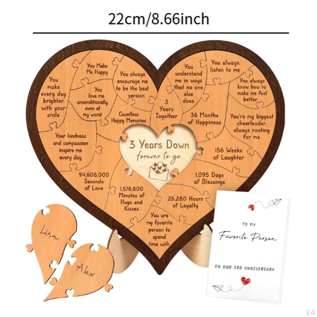 Подарок на годовщину Настольная табличка Мемориальное украшение для него Ее мужчины Женщины Брак