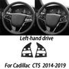 Carbon Fiber Car Interior Accessories Center Console Panel Door Handle Gear Shift Decorative Stickers For Cadillac CTS 2014-