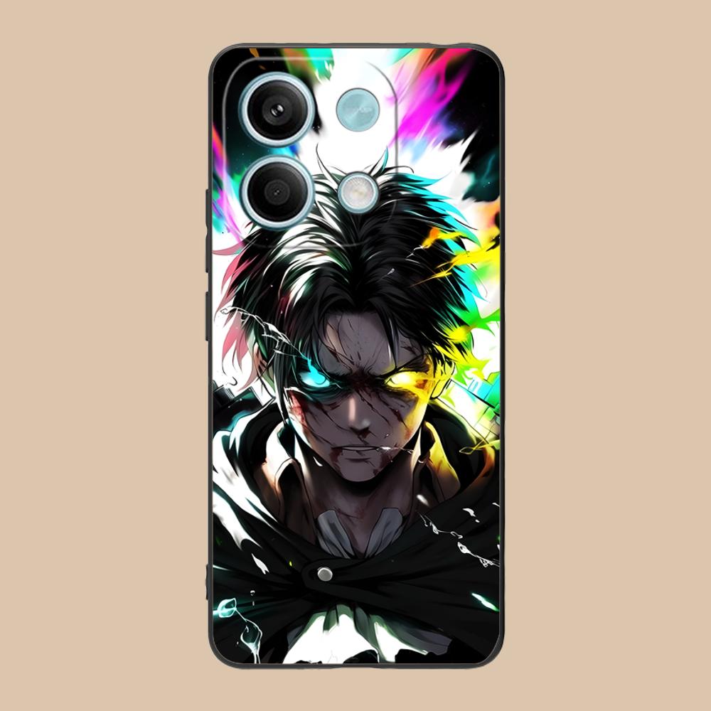 Матовый ТПУ чехол для мобильного телефона AOT Eren Yeager для POCO M7 M6 M5 M4 M3 X7 X6 X5 X4 X3 Pro GT 5G, цветная печать