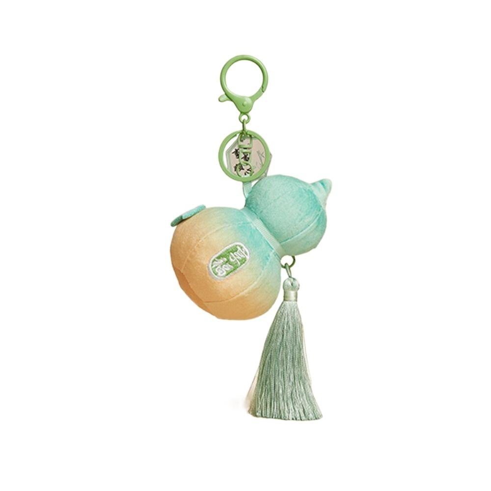 Chinese Style Plush Gourd Keychain Backpack Decor Gourd Keyring Gourd Car Key Chain  Backpack Decor