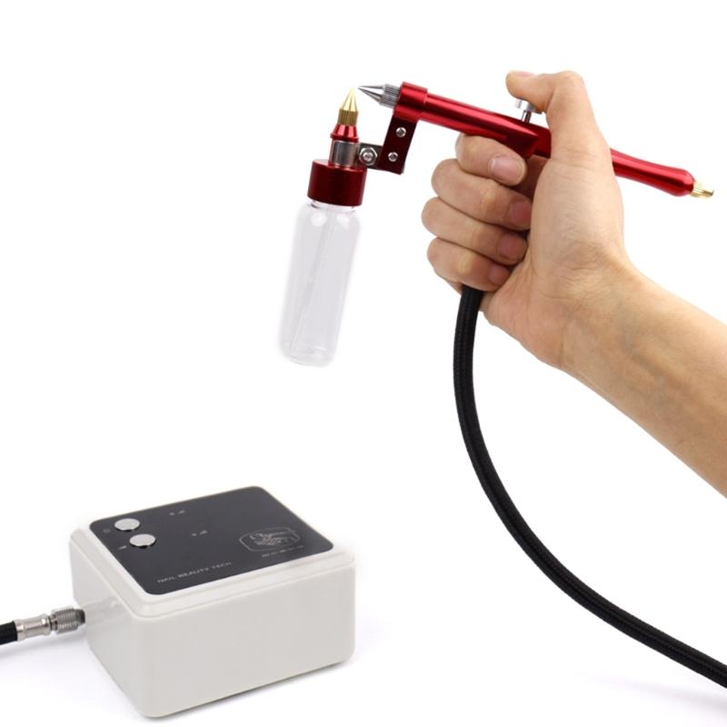 Портативный комплект аэрографа Ручная воздушная щетка для рисования ногтей Модель Краскопульты Наборы Аэрограф для ногтей Набор для рисования