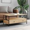  Coffee Table, Sonoma Oak 100x51x45 Cm, Wood-based Material