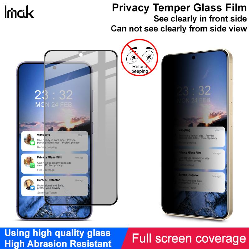 Для Samsung Galaxy S25 Edge 5G стекло IMAK Privacy Temper Glass Полноэкранное покрытие пленка