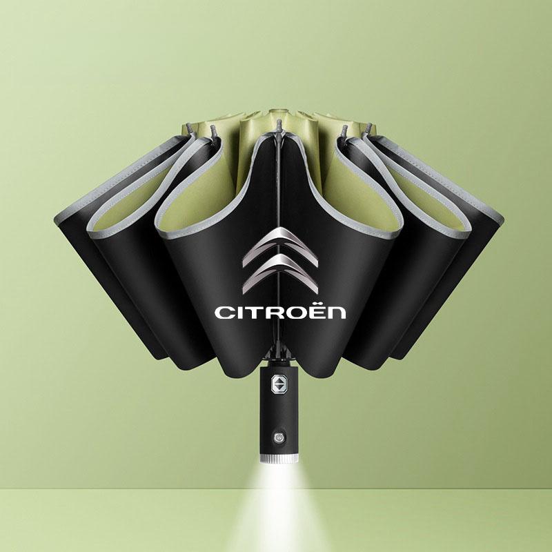 GEFR3 For Citroen 12 Bone Car Automatic Folding Umbrella Sunshade Accessories Grand Berlingo Celysee Xsara C4 Picasso C5 C3 Aircross