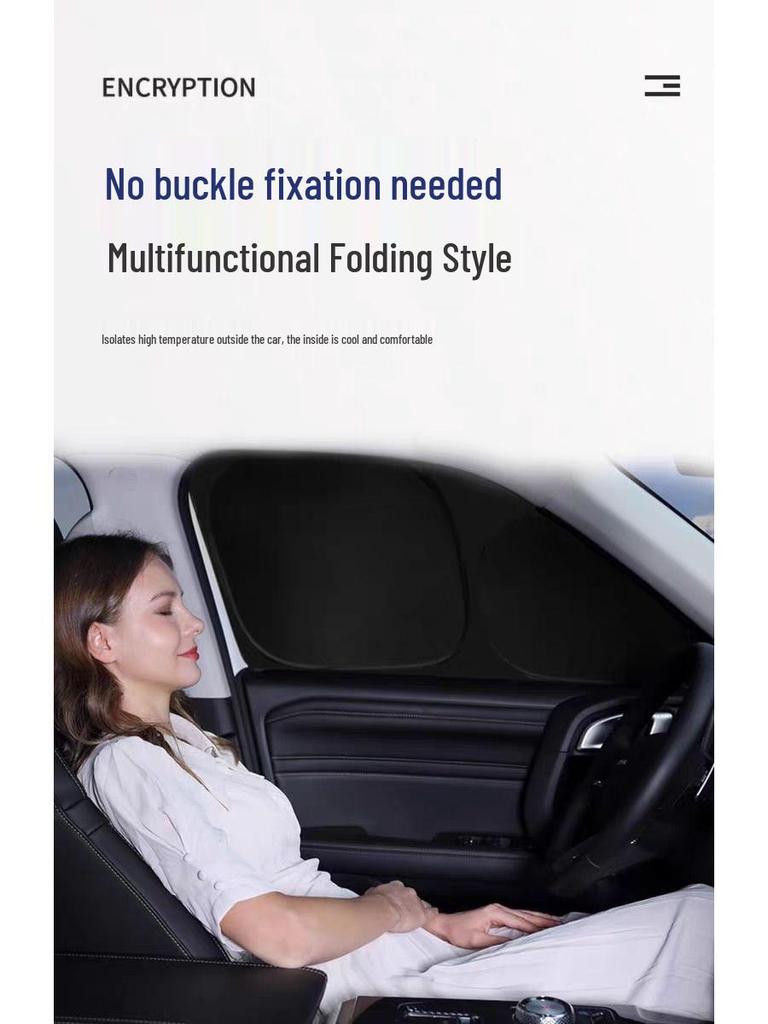 Tesla ModelY Camping Privacy Sunshade Curtains for Side Windows - Blackout & Insulation