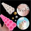 Fondant Silicone Mold Semi-Round Pearl Cake Semi-Round Ball Chocolate Cake Mold Epoxy Mold Baking Tools Cake Decoration