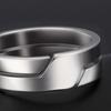 Кольцо для пары, классическое геометрическое глянцевое декоративное универсальное ювелирное изделие, подарок из нержавеющей стали для мужчин и женщин