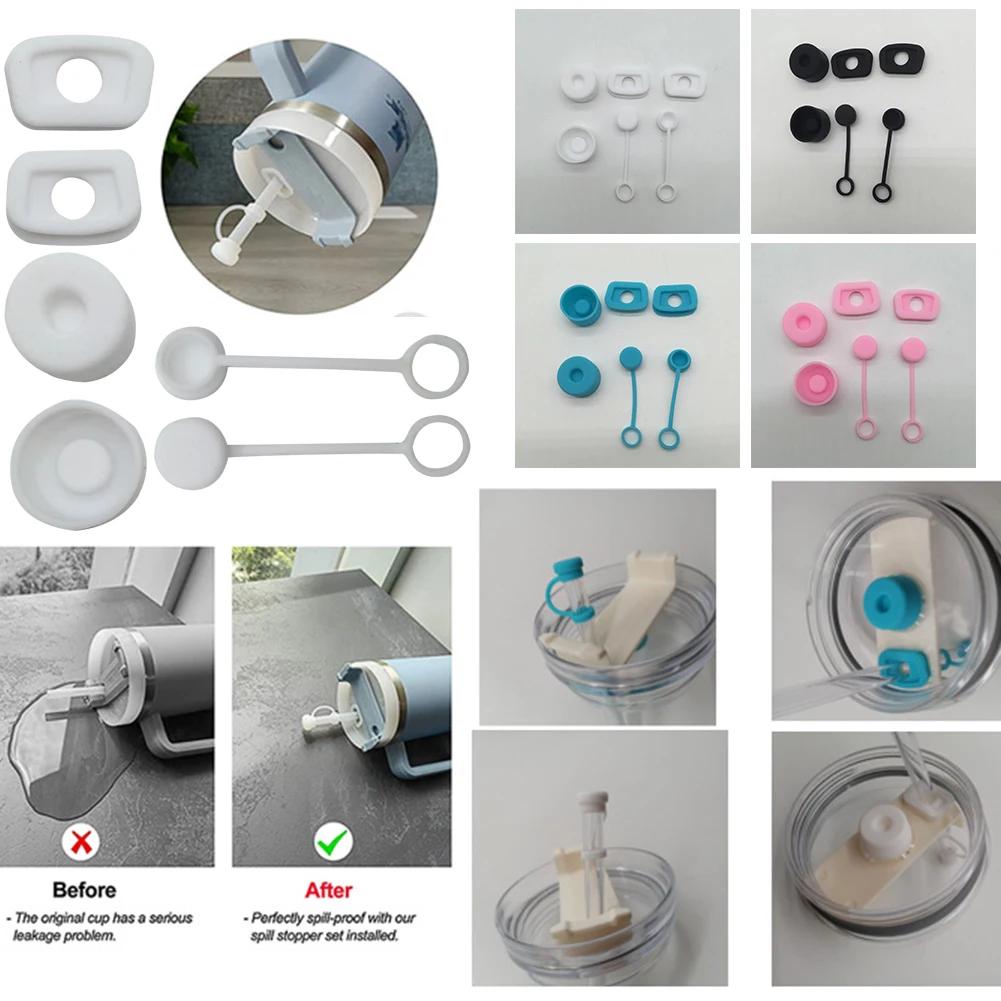 1-3 комплекта силиконовых заглушек для защиты от проливания для стакана Stanley 1.0 2.0 40oz/30oz, аксессуары для тамблера, герметичная крышка для соломинки, заглушка от проливания