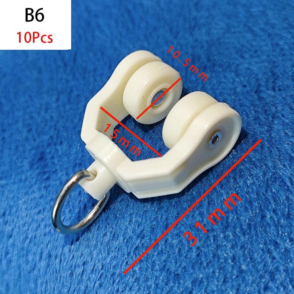 10 шт. мебельная фурнитура колеса для штор рельсы для штор крючок кольцо слайдер аксессуары для штор
