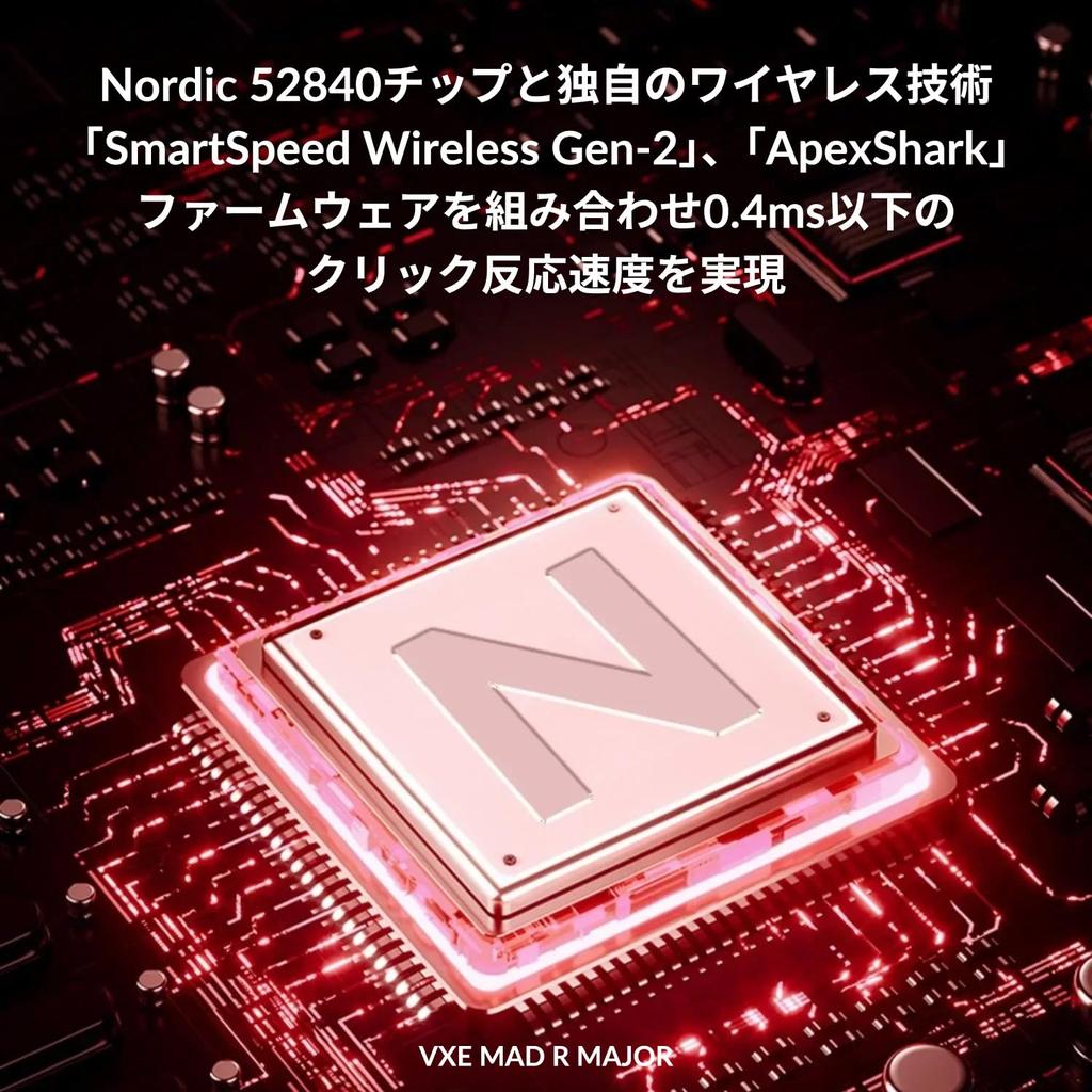 ATK Wireless Gaming Mouse MAD R MAJOR Black Lightweight 36g Low Latency 8000Hz Compatible Up To 60 Hours Operation Wired/Wireless