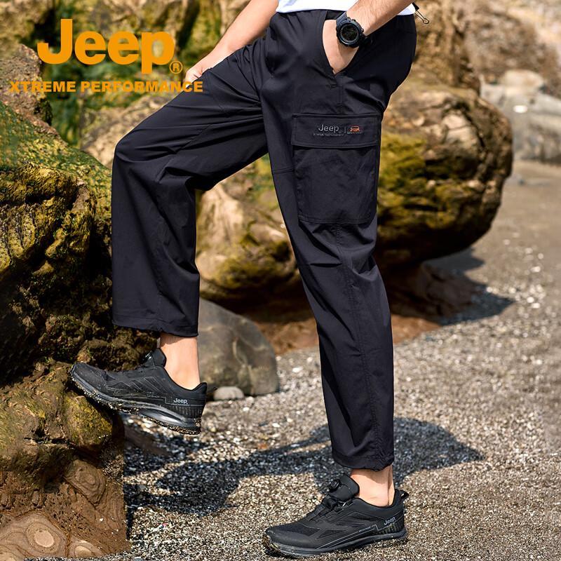 Jeep Мужские водоотталкивающие походные брюки с эффектом прохлады