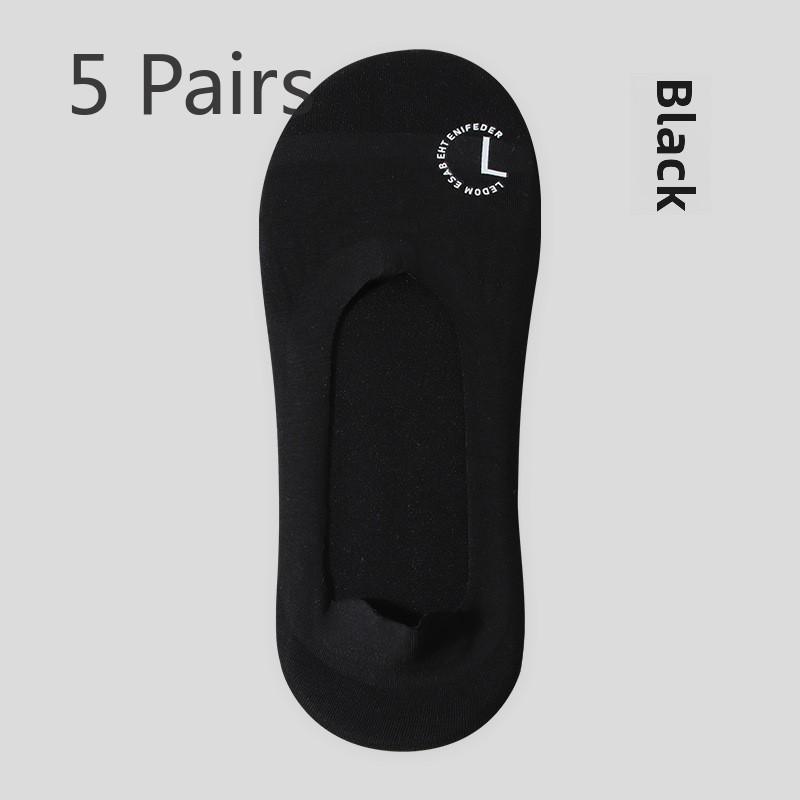 5 пар летних носков-лодочек, тонкие, дышащие, нескользящие, с невидимыми носками, женские носки с неглубоким носком