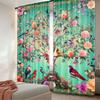 2Pcs Tree Of Life Curtain Spring Boho Blossom Curtain Plant Decoration Home Decor Suitable For Living Room Bedroom Kitchen And