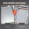 Removable BBQ Tray with Cooling Rack Oven Rack Stainless Steel Baking Pan  for Cooking Roasting