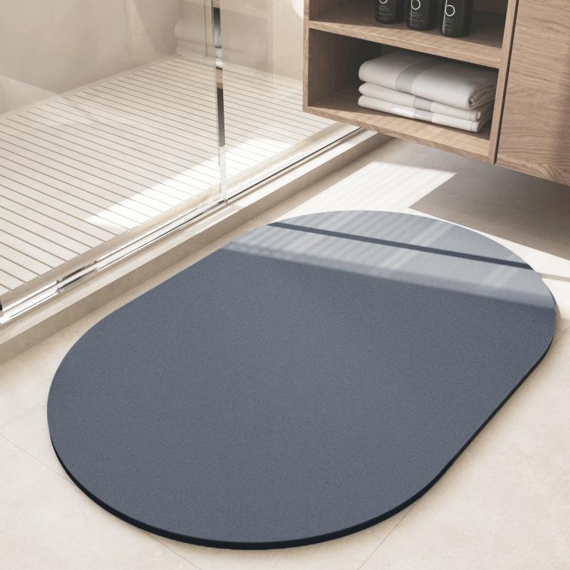 Простой коврик из диатомовой грязи, впитывающий коврик для ванной комнаты, нескользящий коврик для двери туалета, бытовой, легко сохнет, устойчив к падению
