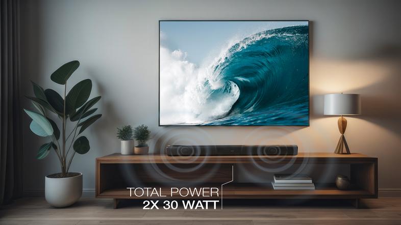 Peaq peb 50 2.0 60w soundbar black