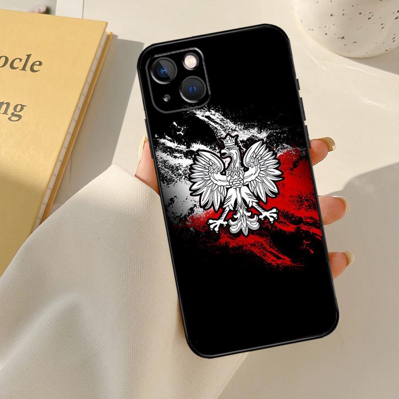 Чехол для телефона с флагом Польши Для iPhone 13 12 11 14 15 16 Pro Max Чехол Для iPhone XR X XS Max Plus Coque Capa