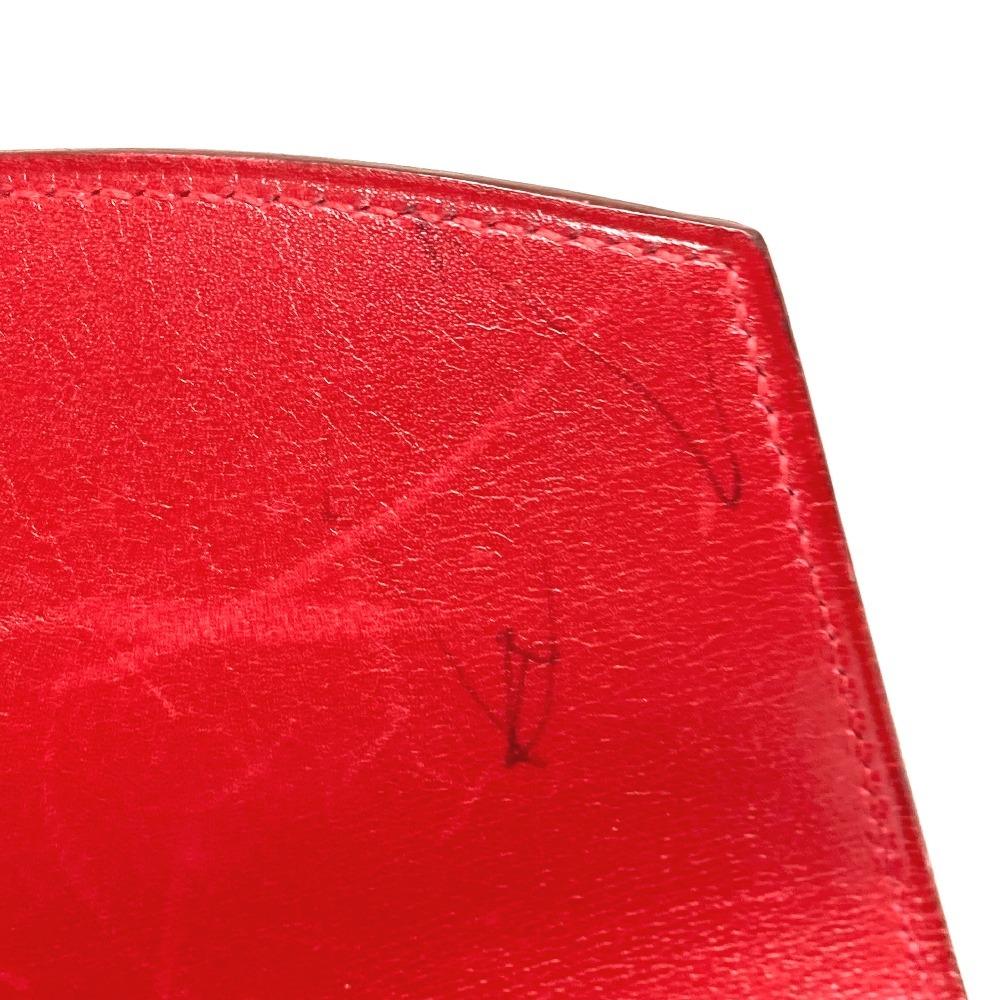HERMES H logo vintage Pochette Rio Pochette Rio Clutch bag bag pouch Leather Red
