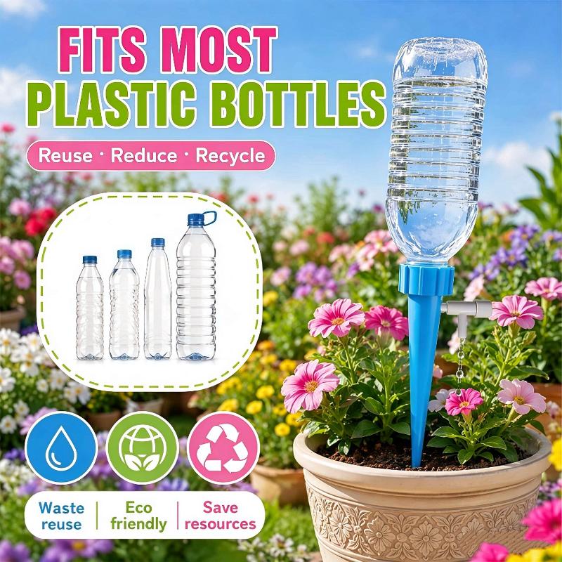 Automatic Drip Irrigation Watering Spike 10/20Pcs Adjustable Fits Common Bottles for Garden Potted Plant Watering