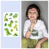 1 Sheet Kids Glitter Sticker Toys Dinosaur Fake Tattoo Stickers Kids Watertransfer Sticker