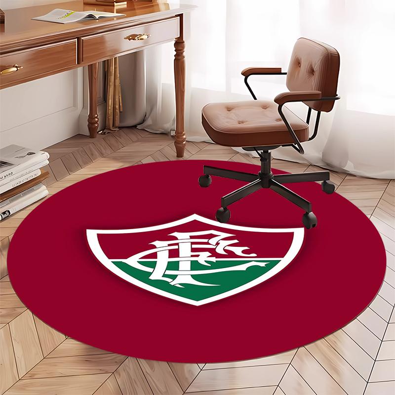 Fluminense FC Printed Round Rug Carpet Chair Rug Area Rug Entryway Doormats,for Office Chair Living Room Bedroom Kitchen Room.