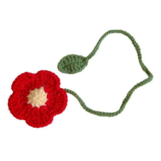 Цветочные подхваты для штор Вязаные цветочные ремни для штор Драпировки Ручная работа Крючком