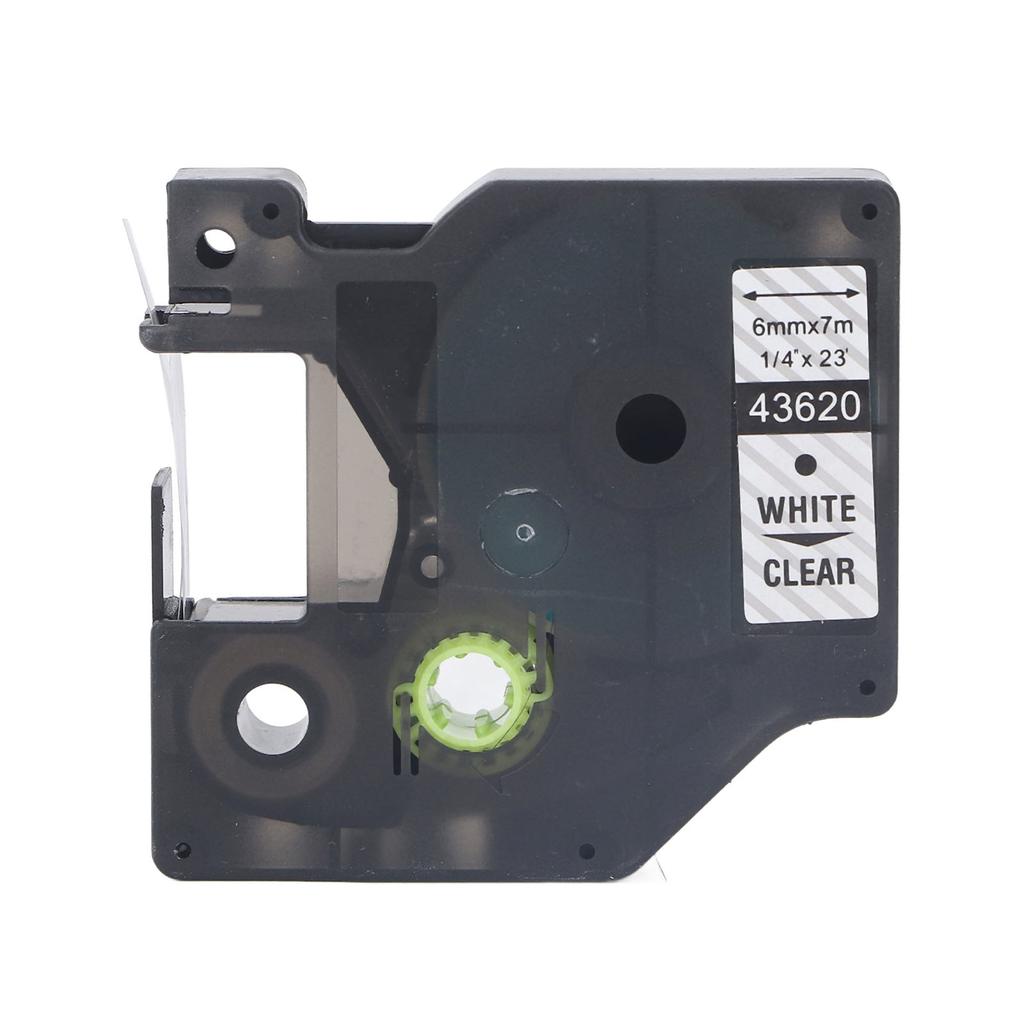 Лента для этикеток шириной 6 мм, длиной 23 фута, водонепроницаемая, маслостойкая, ПЭТ, прозрачная, для этикеток LMPC 16596 L
