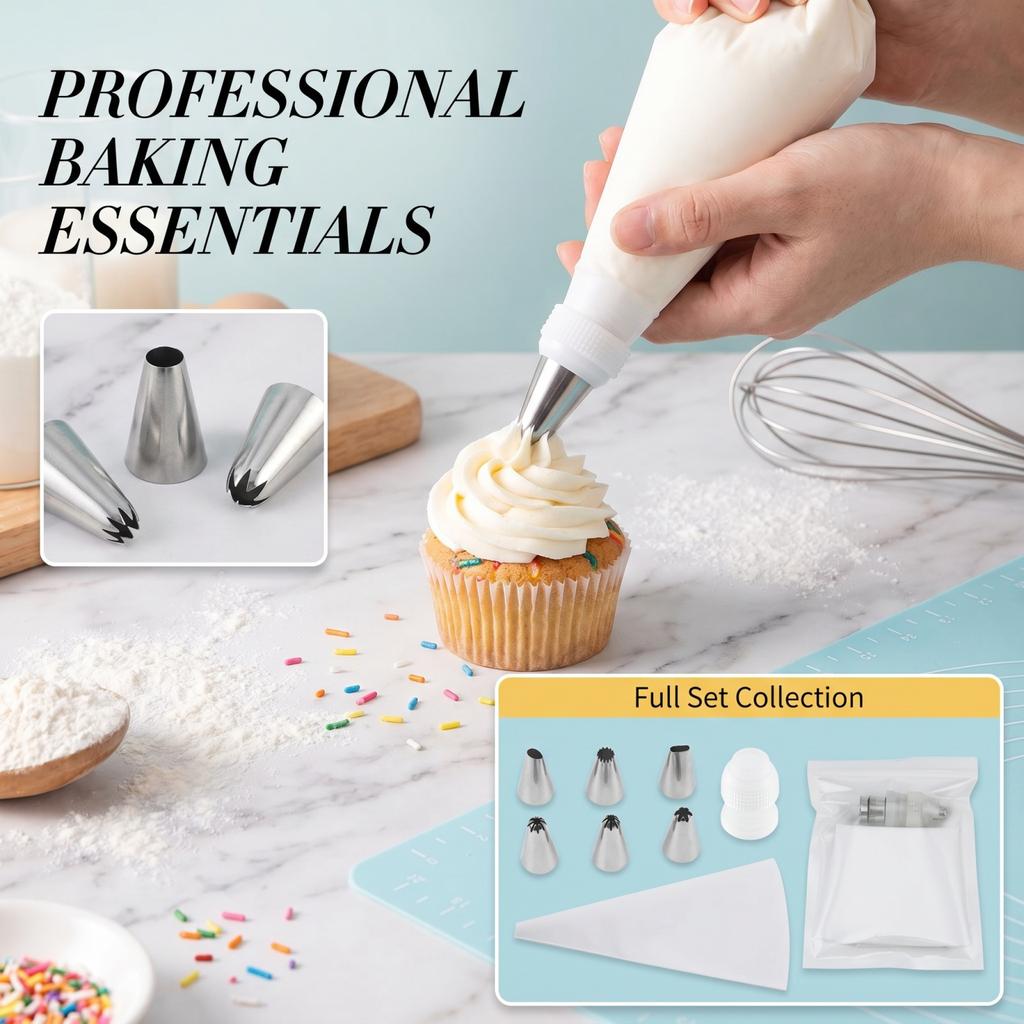 Piping Bags and Tips Set for and Frosting