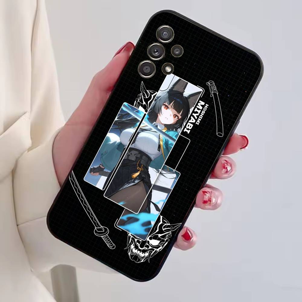 Чехол для телефона Hoshimi Miyabi из игры ZZZ для Samsung S25, S24, S21, S22, S23, S30, Ultra, S20, Plus, Fe, Lite, Note, 10, Черная крышка