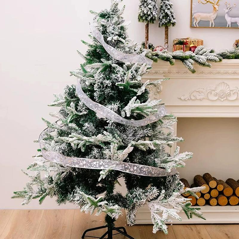 Christmas Ribbon String Lights 50/100Led Christmas Tree Diy Bows Light Home Navidad New Year Venue Wedding Party Decoration