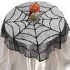 Halloween Tablecloth and Light Covers Set For Dining Table Mantels Holiday Decorations Washable Table Runner Lampshade