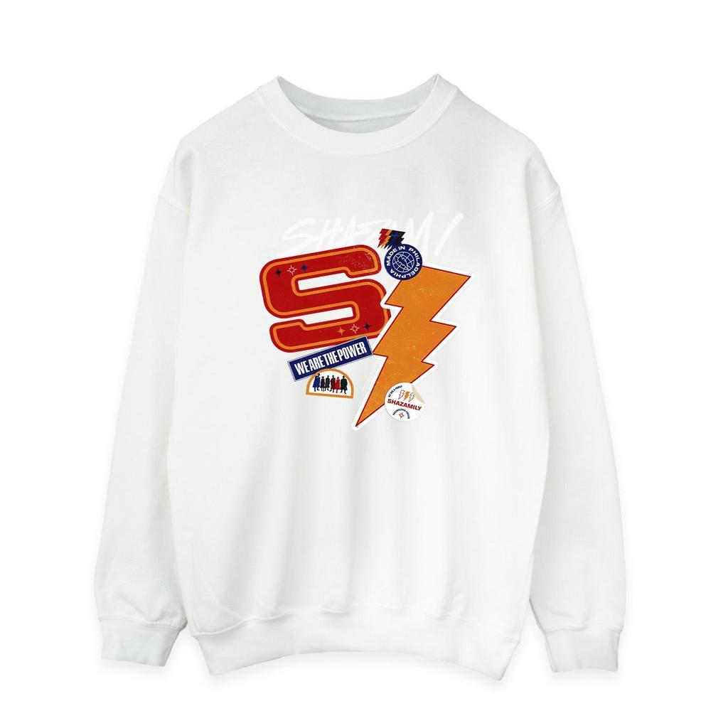 DC Comics Mens Shazam Fury Of The Gods Sticker Spam Sweatshirt