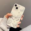 Простая линейная бабочка для чехла iPhone17promax space phone case Apple 16 прозрачный 14/15 всесторонний x