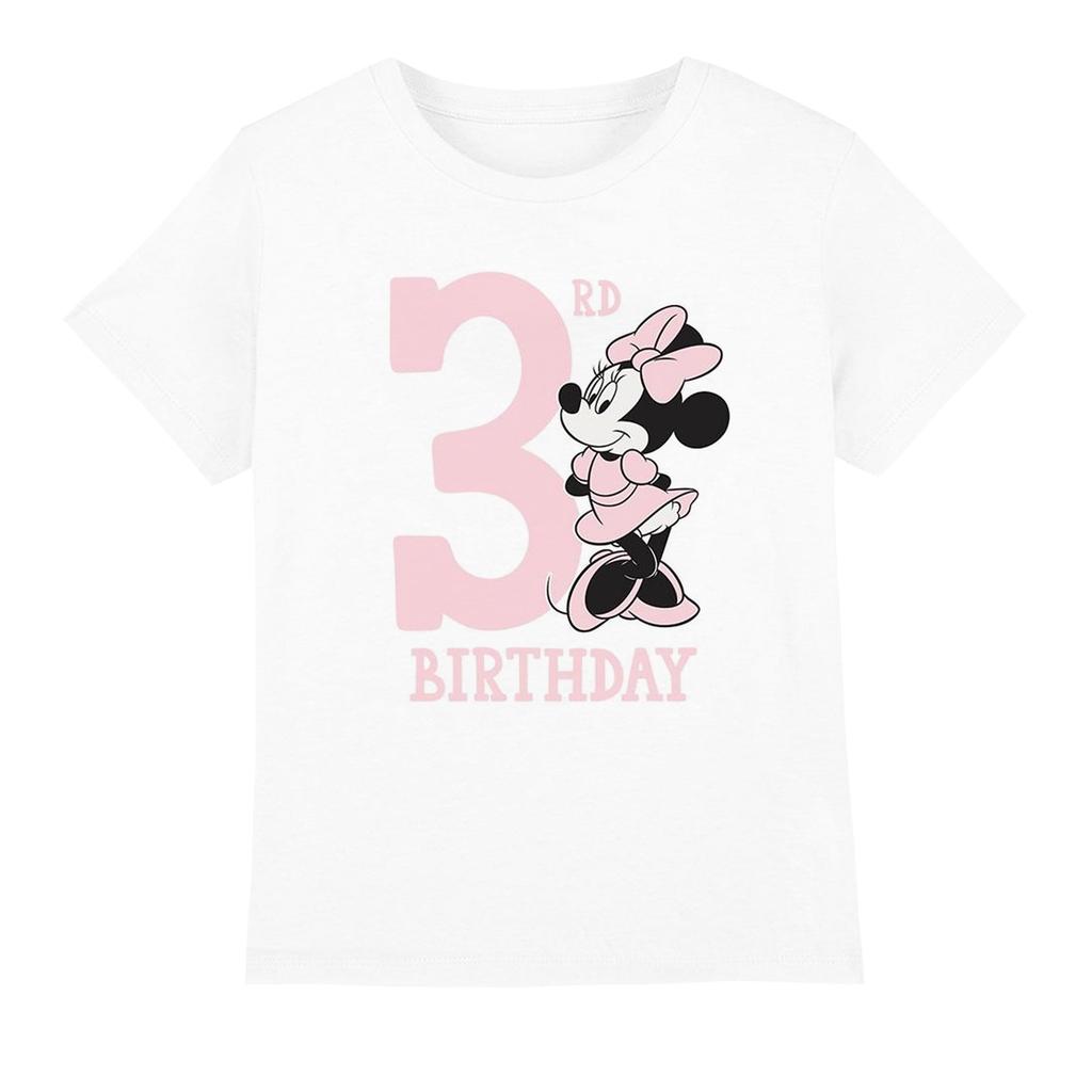 Disney Childrens/Kids Minnie Mouse 3rd Birthday T-Shirt