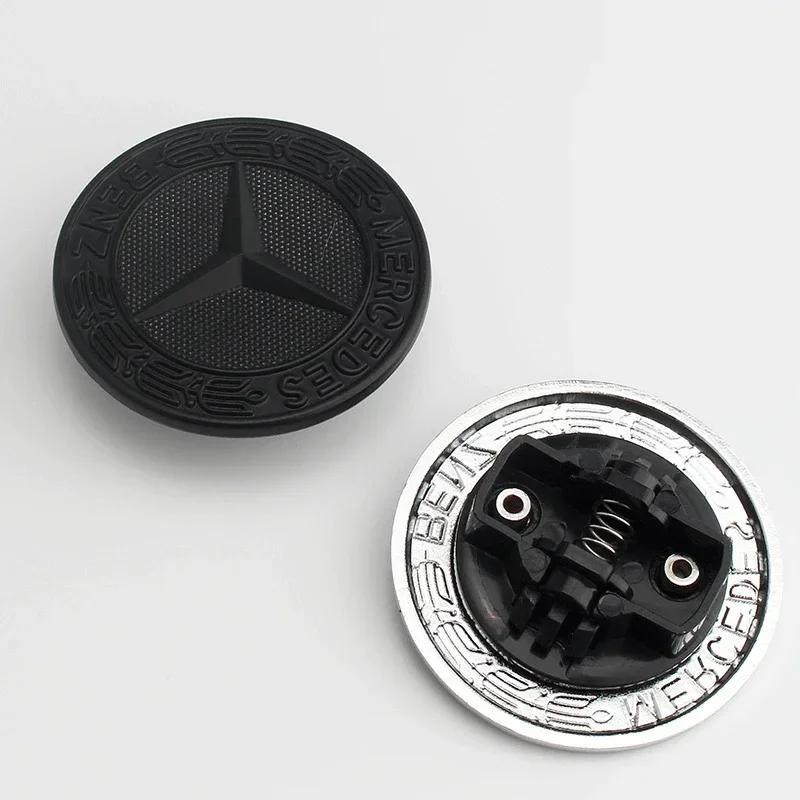Car Sticker Car Metal Flat Hood Emblem Front Badge Logo Sticker For Mercedes Benz W212 W213 W205 W177 W247 W176 CLS CLA CLK CLG