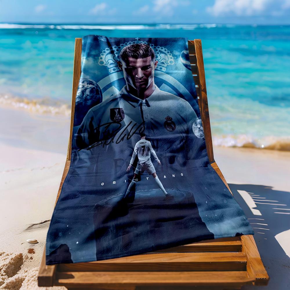 Cristiano Ronaldo Beach Towel Super Soft Absorbent Comfortable Lightweight Perfect For Traveling Yoga Camping And Swimming