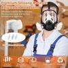 Chemical Mask 6800 Gas Mask Dustproof Respirator Paint Pesticide Spray Silicone Full Face Filters for Laboratory Weldin