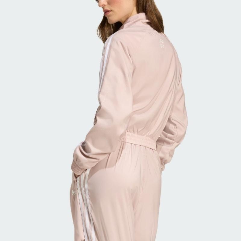 Adidas SS25 Adilenium Спортивная серия Командная звезда Молния Удобная полосатая куртка с длинным рукавом Женская куртка KE9787