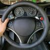 Hand Stitched Wear Resistant Microfiber Leather E81 E82 E87 E88 3 Series E90 E91 E92 Steering Wheel Cover For BMW 1 Series