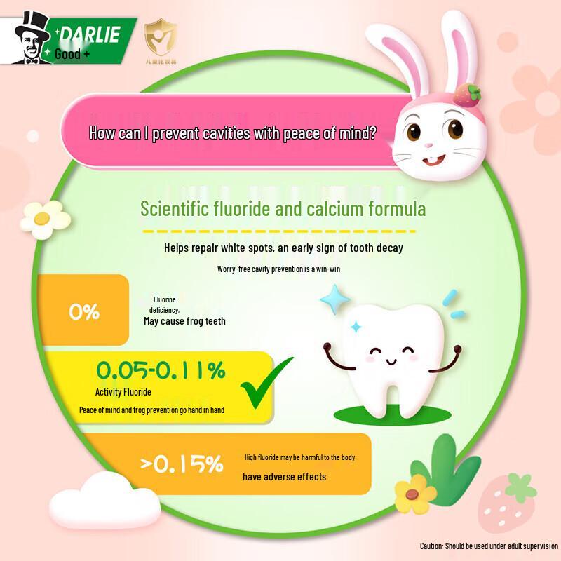 Darlie Baby Rabbit Children's Strawberry Toothpaste 40g