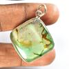 Natural Opal Pendant Multi Color 54 ct 925 Sterling Silver Cushion October Birthday Birthstone