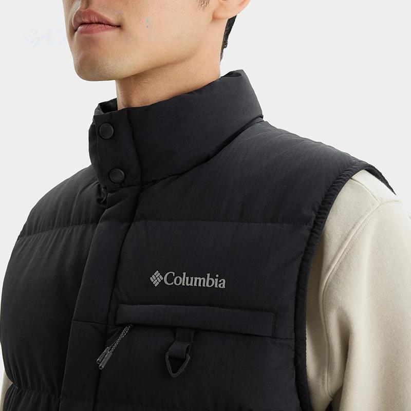Columbia Vests Unisex Black Stand Collar Moderate Straight Fit WE4104-010