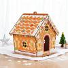 Yousheng Christmas Tree Decoration Gingerbread House Wooden DIY Puzzle Set Family Holiday Tree Ornament Home Decor