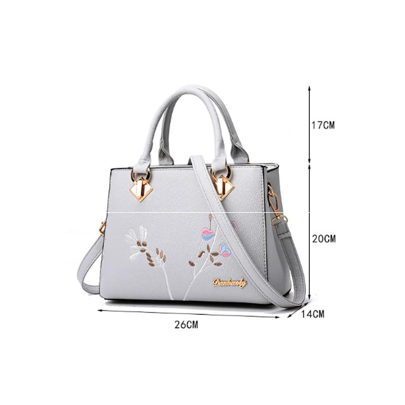 Модная женская сумка SCIONE из искусственной кожи с вышивкой