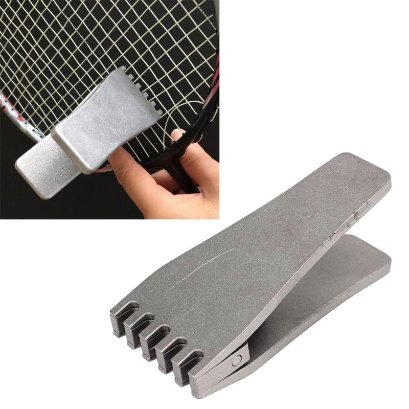 Accurate Badminton String Clamps Tool Adjustable Tightness Control Durable Zincs Alloys Sports Accessory