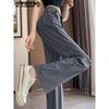 Wide-legged Pants Women's Summer Thin Section Sun Protection Casual Pants Ice Silk Sports Straight High Waist Draped Quick Dry Pants